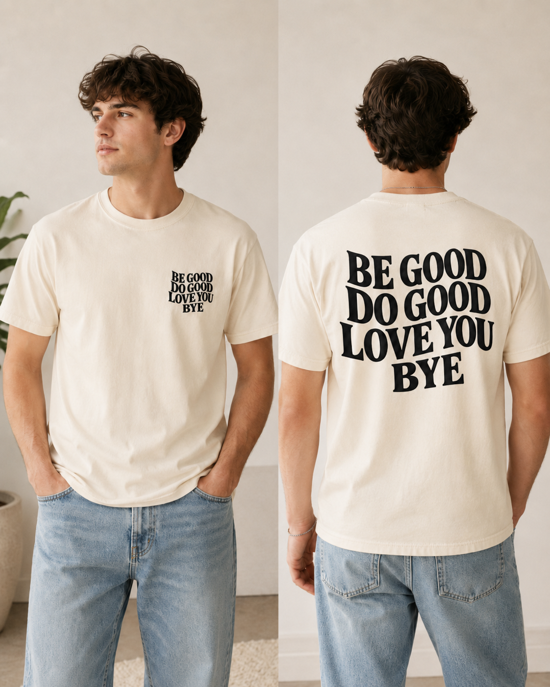 Be Good. Do Good. Love You. Bye Shirts